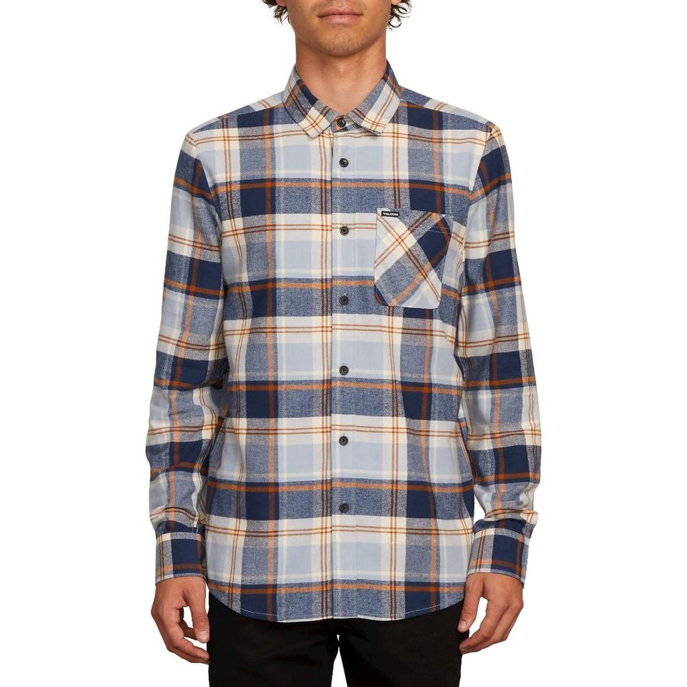 Volcom Blue Checked Flannel Shirt
